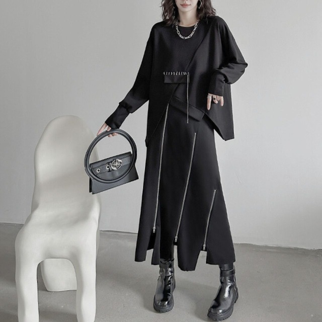 Plain long sleeve top C0489