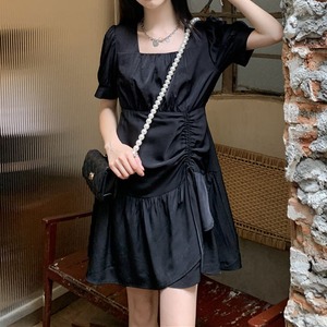 プリーツデザイン可愛いワンピース  A0748