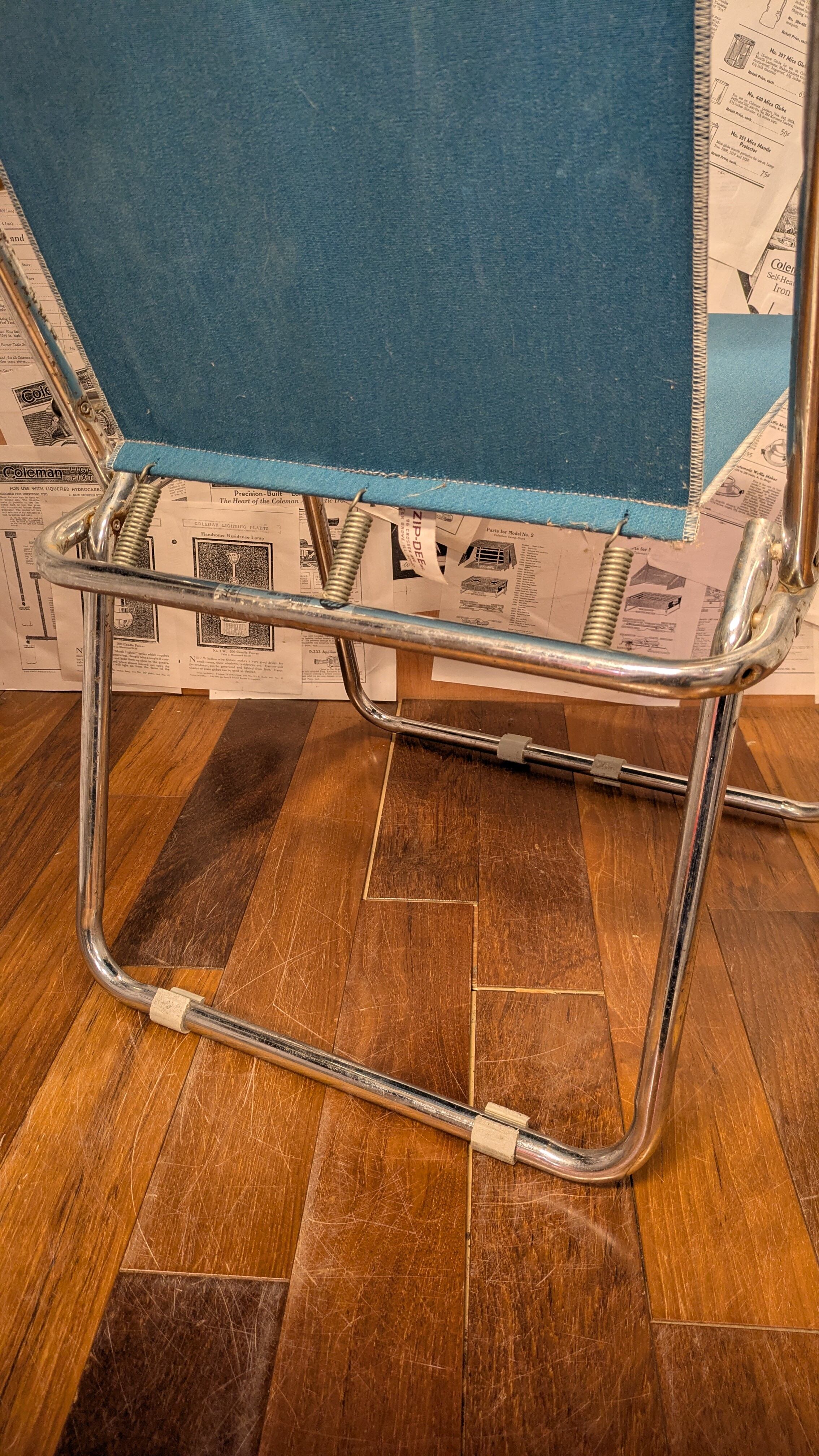 Vintage ZIPDEE Chair AirstreamChair USA Antique Camping ParliamenT