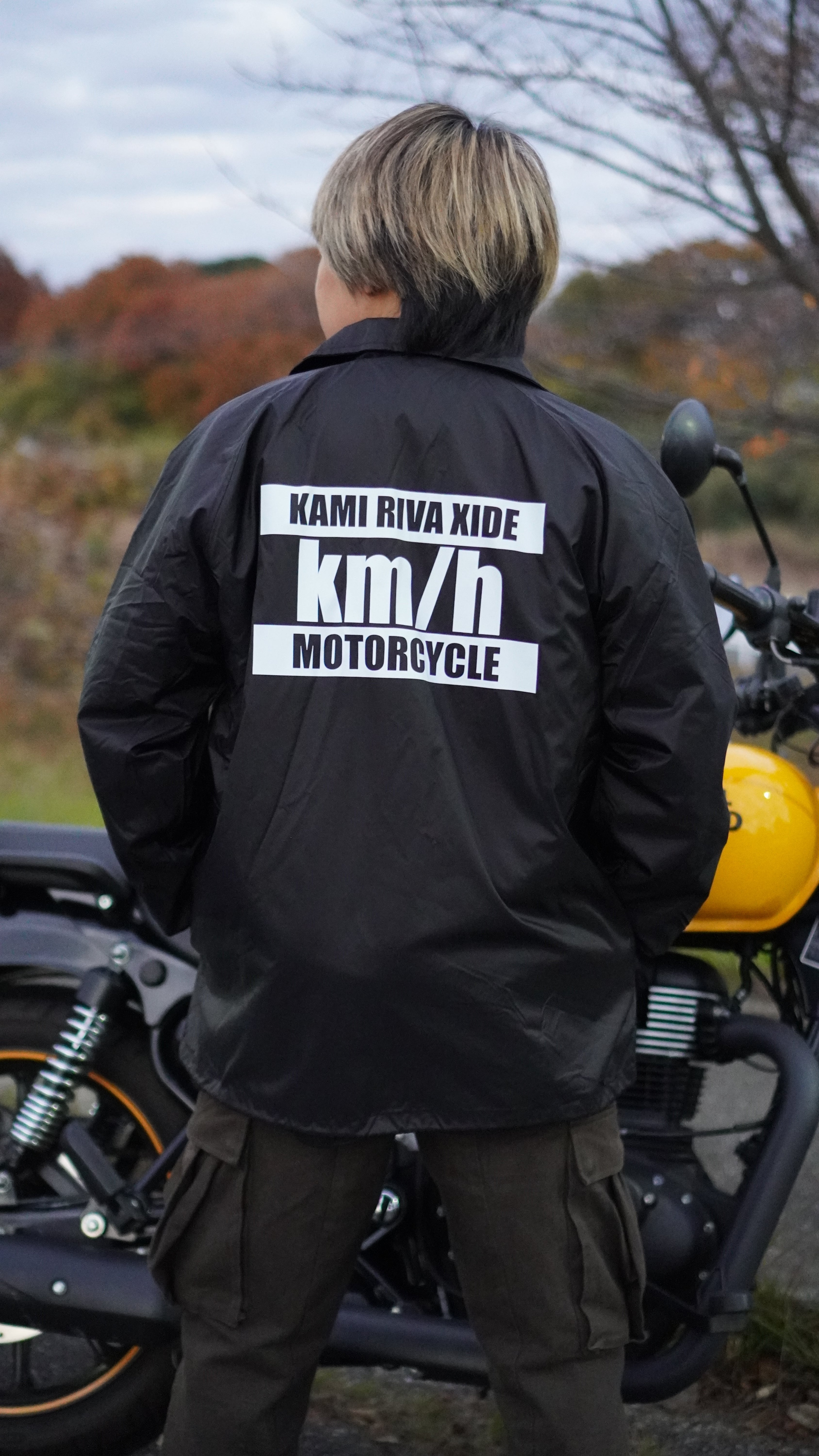 予約販売】KKコーチジャケット(裏地ボア)【ブラック】 | km/h