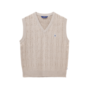 SG Cable Knit vest(Beige)