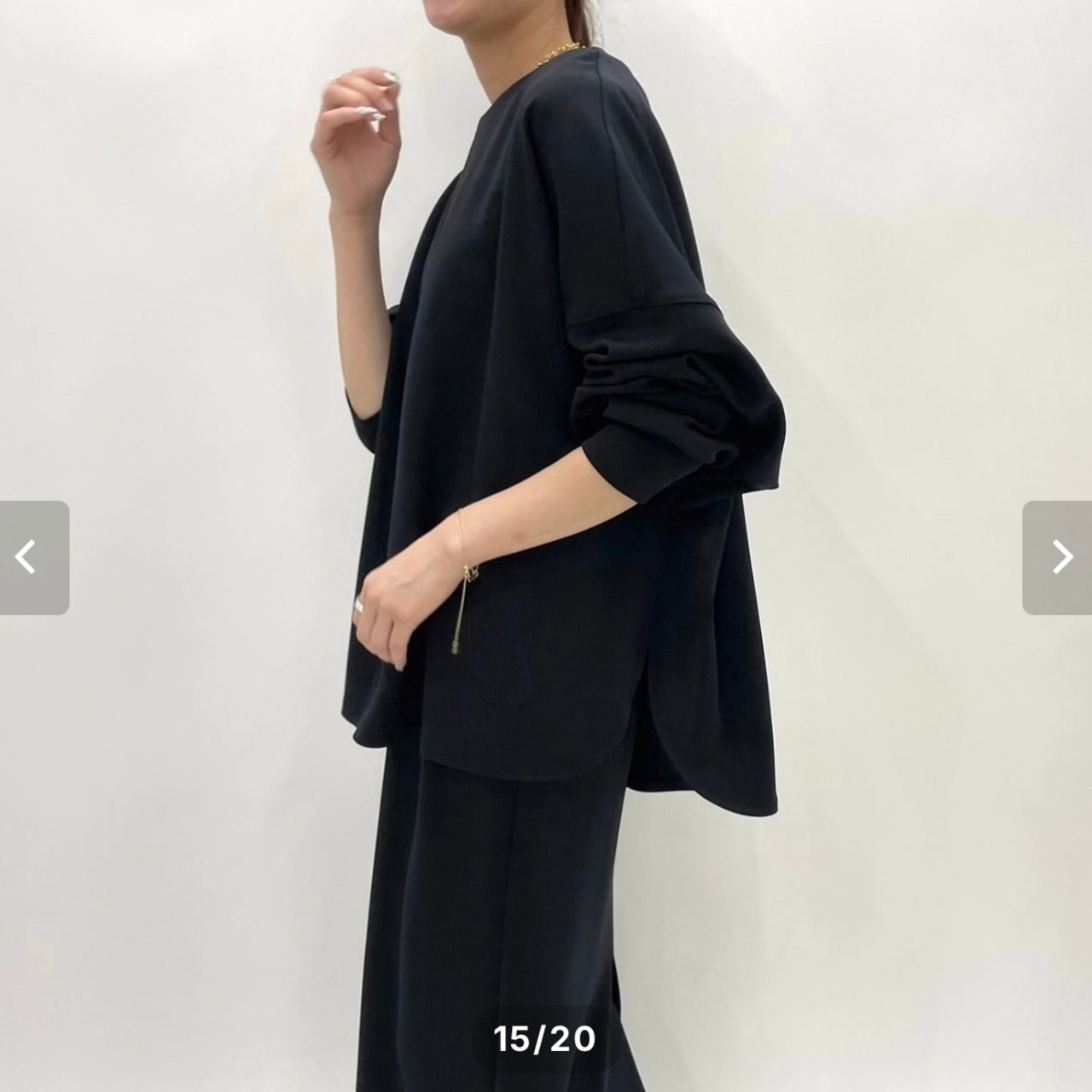 再入荷しました！cafune double knit relax pullover 35934 納期/即納 