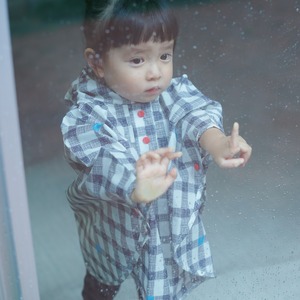 こどもポンチョ "gingham" Sサイズ