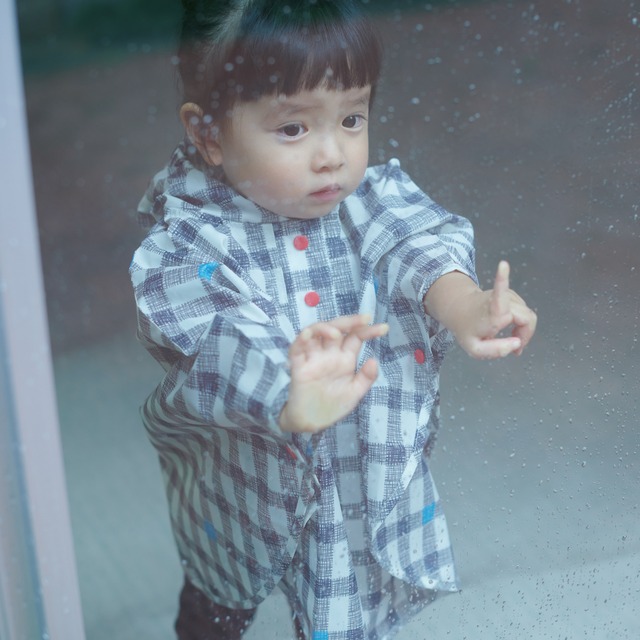 こどもポンチョ "gingham" Sサイズ