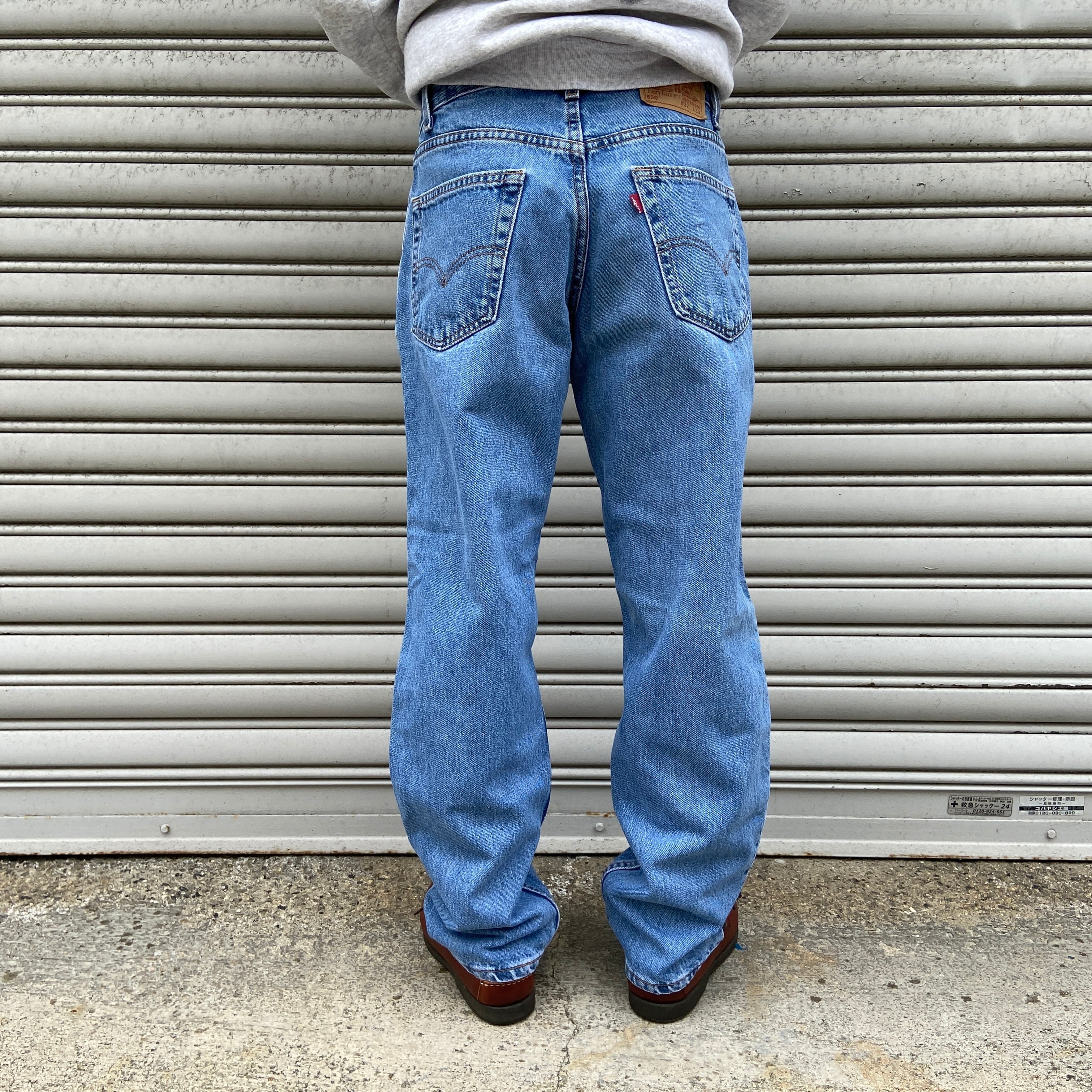 00sリーバイス550 リラックスフィットデニムジーンズ USA製 W33L30 