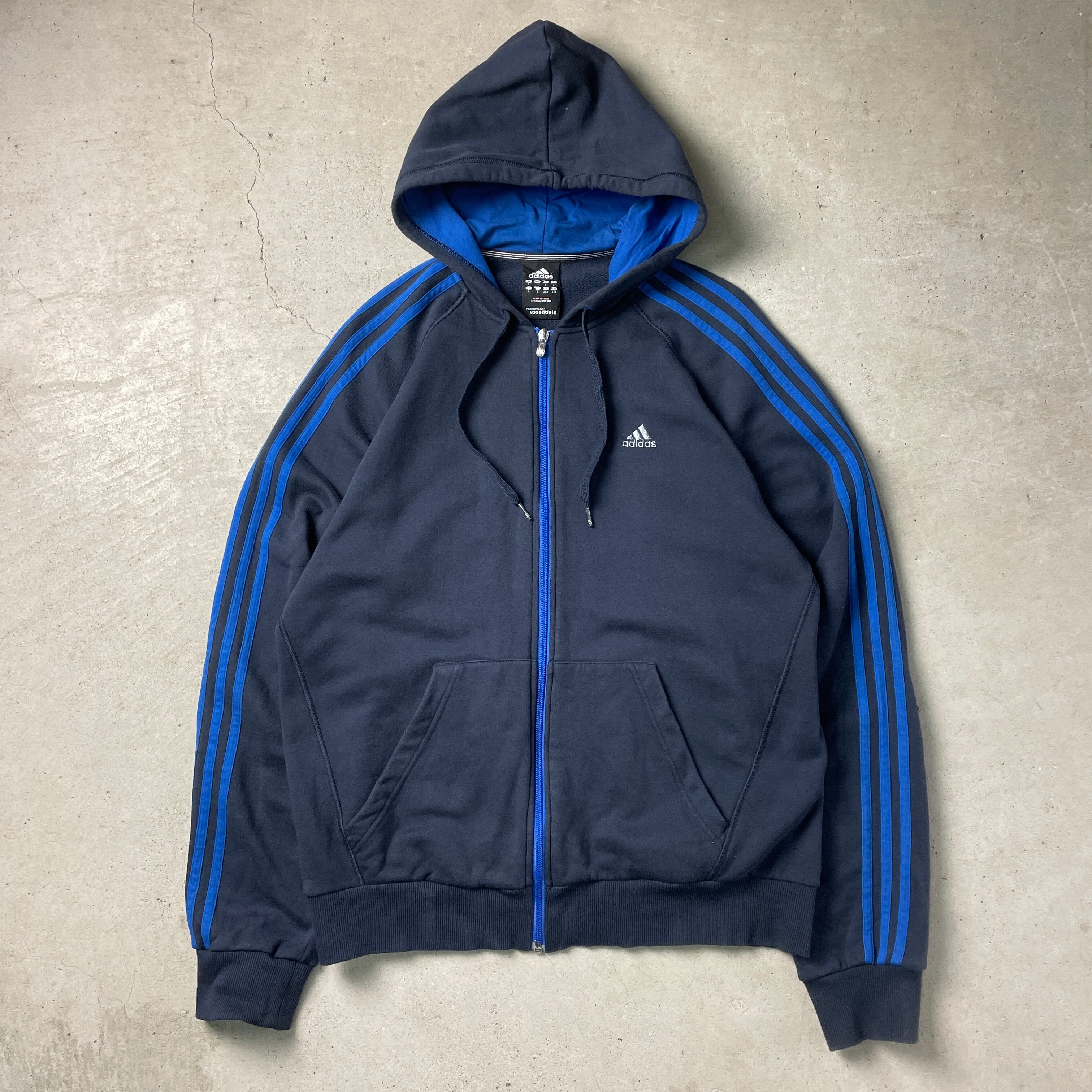 adidas フルジップパーカー　Ｌ