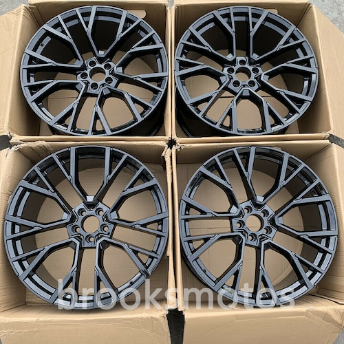 21インチ グロス ブラック STYLE ホイールセット 2020+ BMW X5M F95 X6M F96 21X10.5 21X11 809 -BRN-1221★