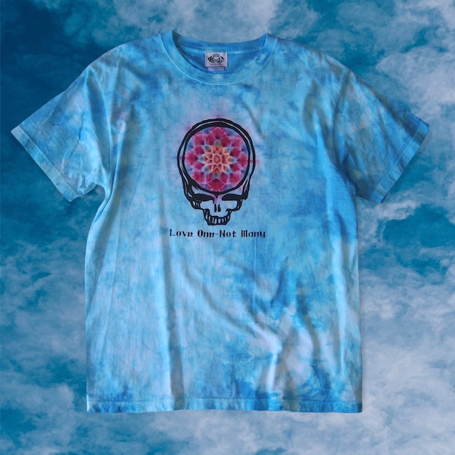 TKHOME FACTORY × GRATEFUL DEAD “Mandala SYF”  Tie-dye T-shirt Sky blue M