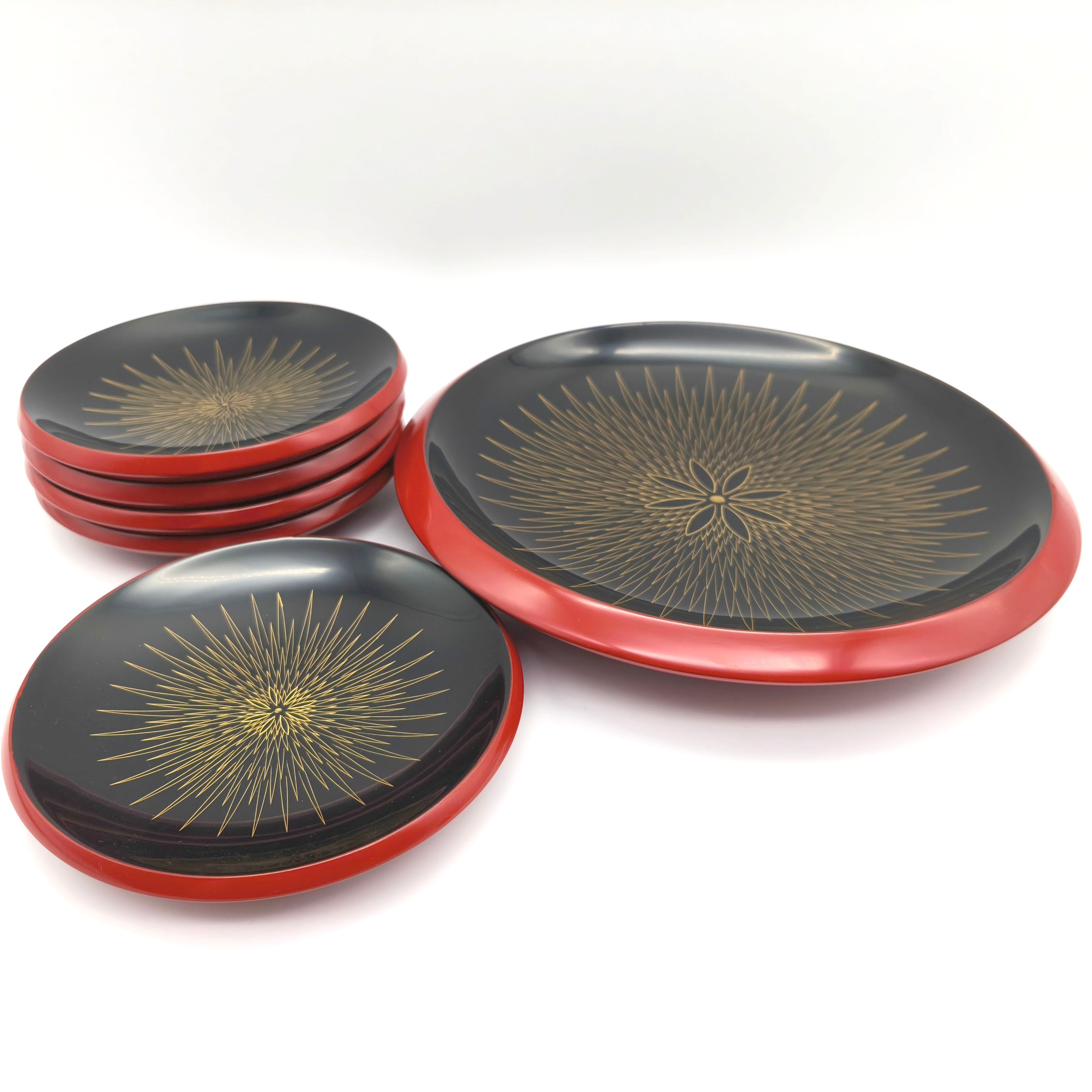 菓子器 漆器 菓子器 漆器・菓子器・銘々皿・伝統工芸・No.250615-38・梱包サイズ60