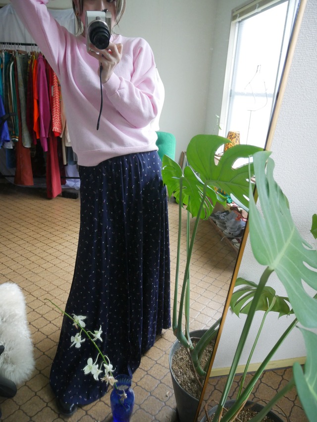 80s-90s Solid Raglan Sweatshirt / Baby Pink
