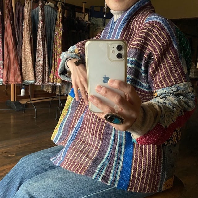 カンタ刺繍 グドゥリー・ジャケット / Rabari Soreil | yggd