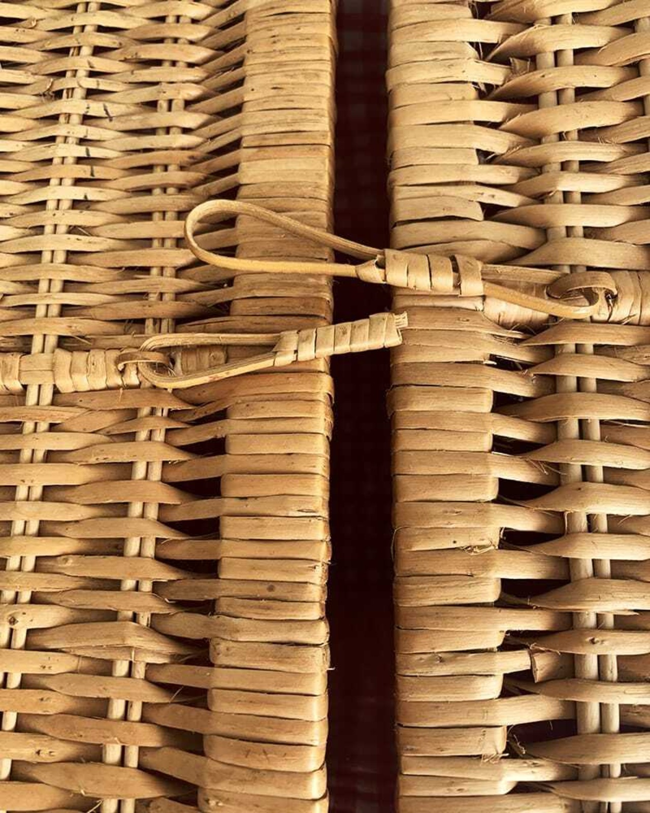 パニエ 大きめピクニックバスケット ギンガムチェック