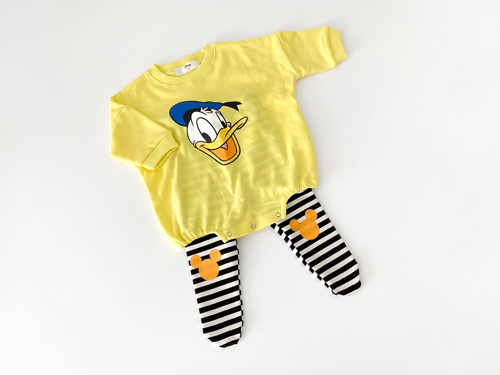 BABY】並行輸入品ベビーミッキーロンパースとレギンス2点セット【yo