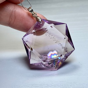 8.六芒星☆虹 アメトリン ペンダントトップ