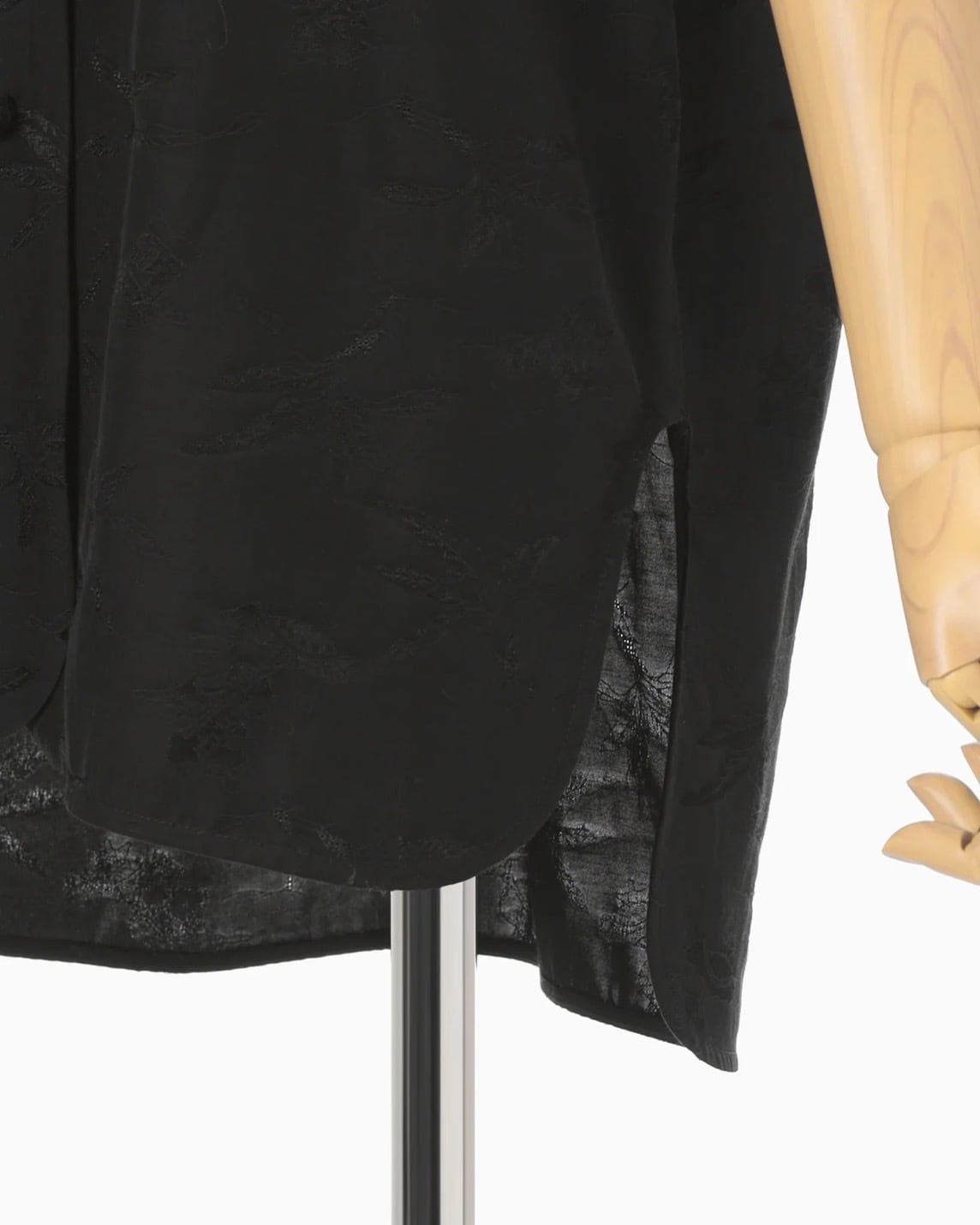 Mame Kurogouchi】Karako Jacquard Open Collar Shirt