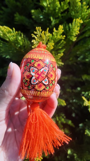 装飾用木製プィサンカ（イースターエッグ）　コロミヤモデル