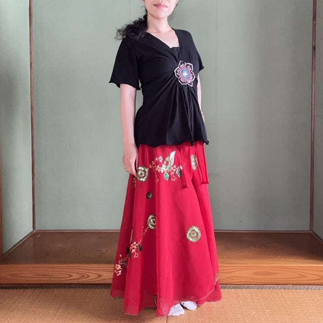 シングル巻きスカート シースルータイプ 90cm丈 d-a | didi