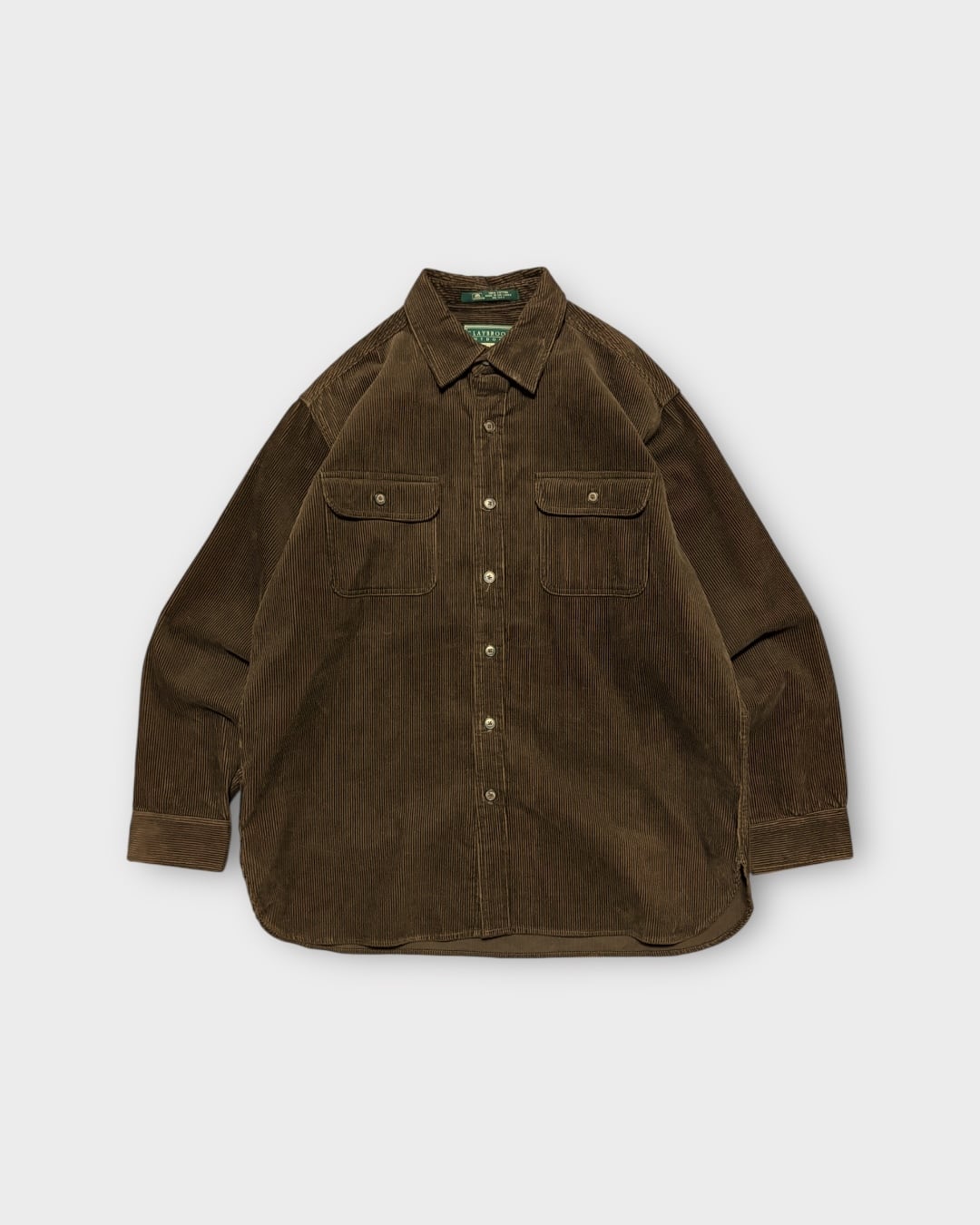 【Used】“CLAYBROOKE OUTDOORS” Cotton Corduroy Shirt Brown
