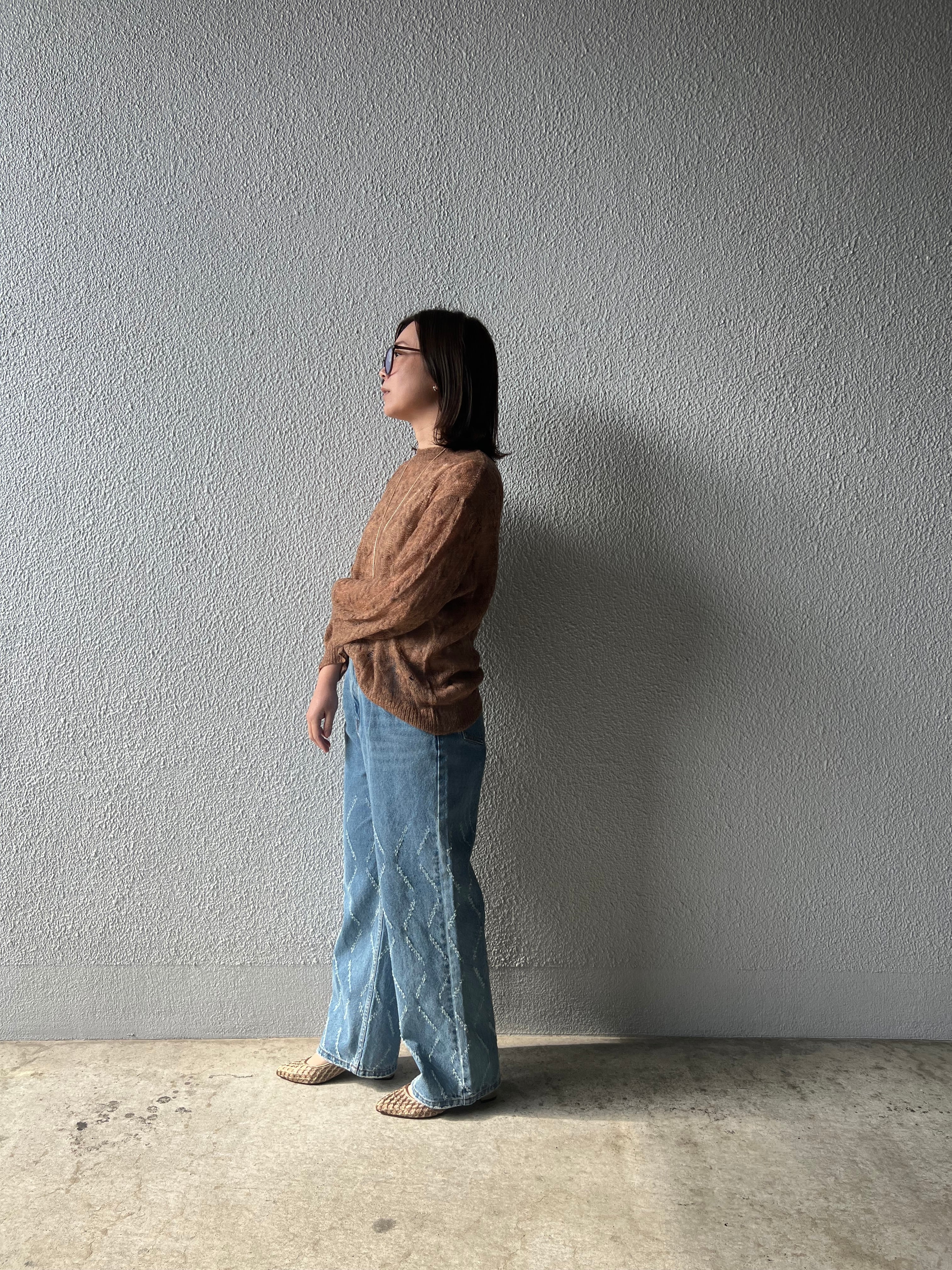 【SELECT】シアークルーネックプルオーバー 29-0427