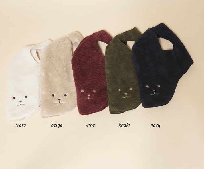 クマちゃんベストver.2 S ~ XL 5color / 犬服 秋冬 ベスト ドッグウェア アウター 新作 もこもこ ペット洋服 b42