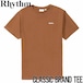 【送料無料】半袖Tシャツ Rhythm リズム CLASSIC BRAND S/S TEE CL21M-PT09 CHOCOLATEL