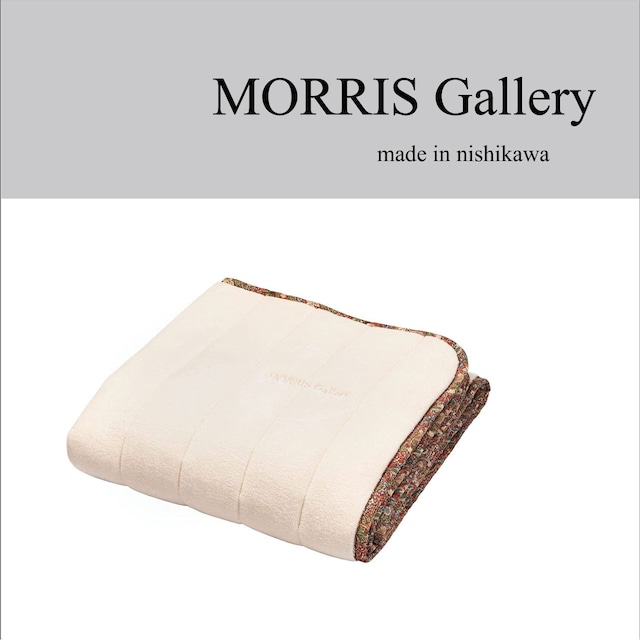 【MORRIS Gallery】モリスギャラリー〈いちご泥棒〉パイル敷きパッド（S）