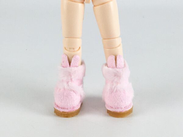 ドール靴 1/6 オビツ11 うさぎブーツ ピンク STK 36009 - 画像4