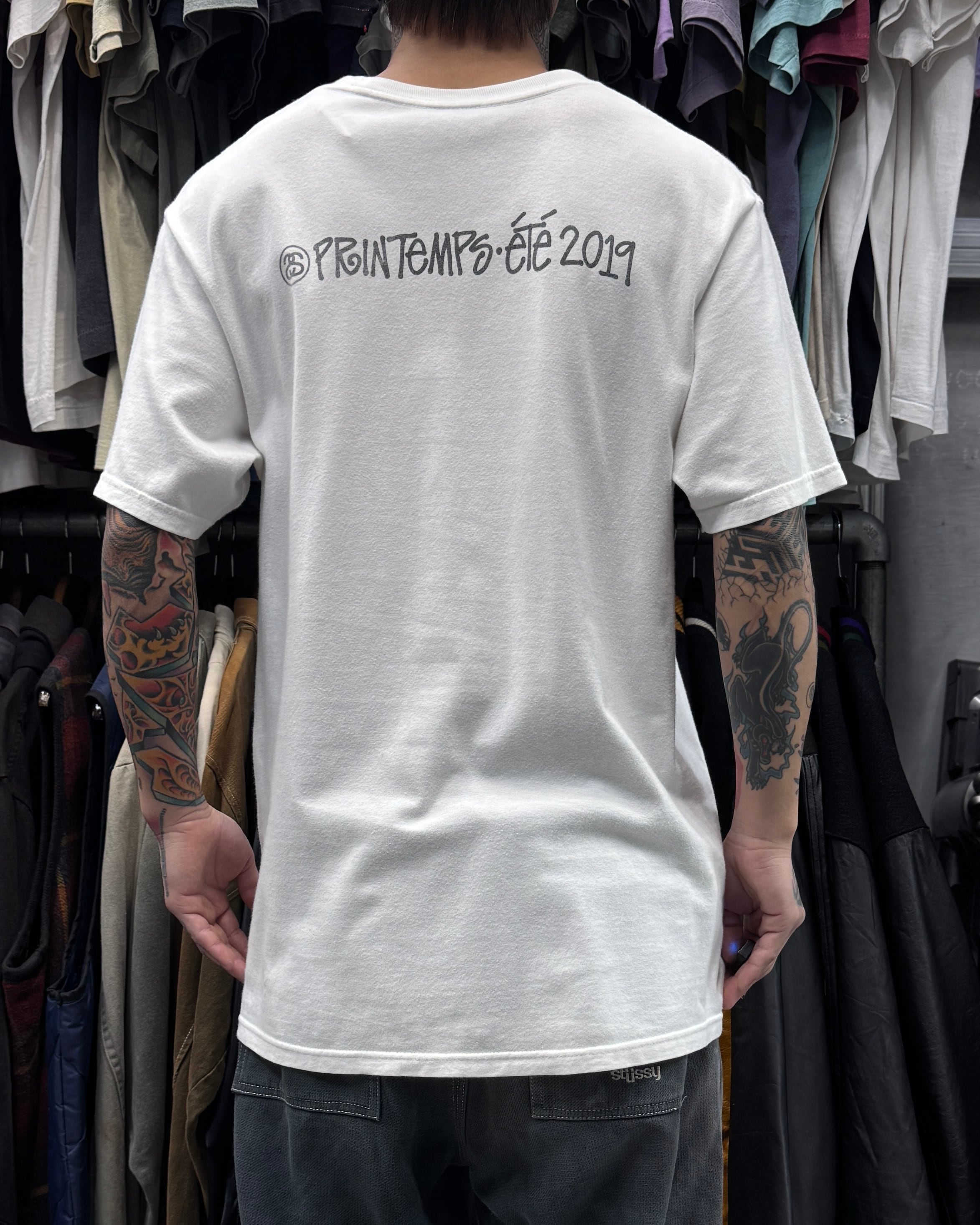 19's stussy Chanel Parody Design Tee “カールラガーフェルド” “追悼