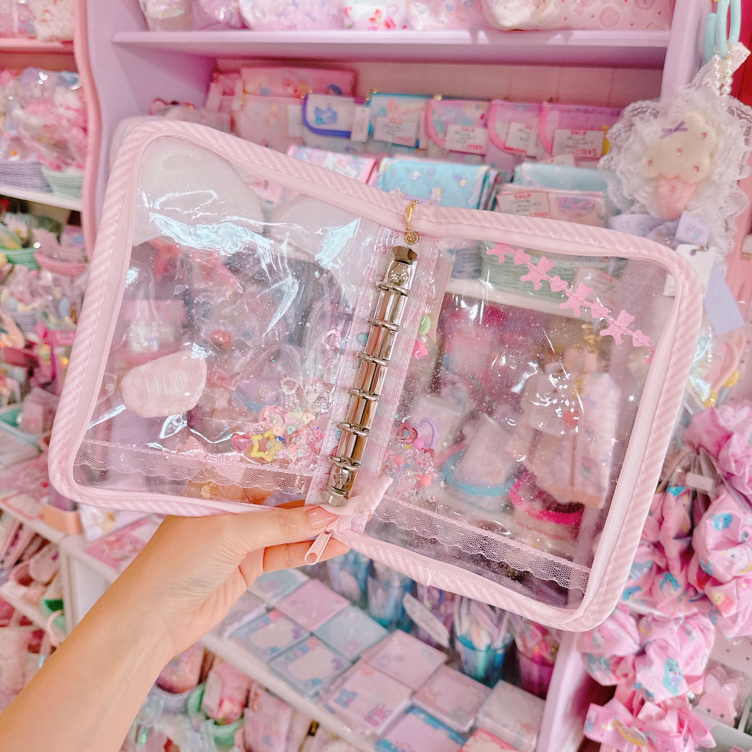 【K2】81-15ねこ耳A7シール帳（６穴）