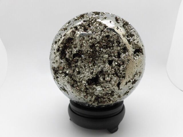 直径約15cm 6.9kg 【送料無料】【高品質】南米ペルー産特大パイライト丸玉