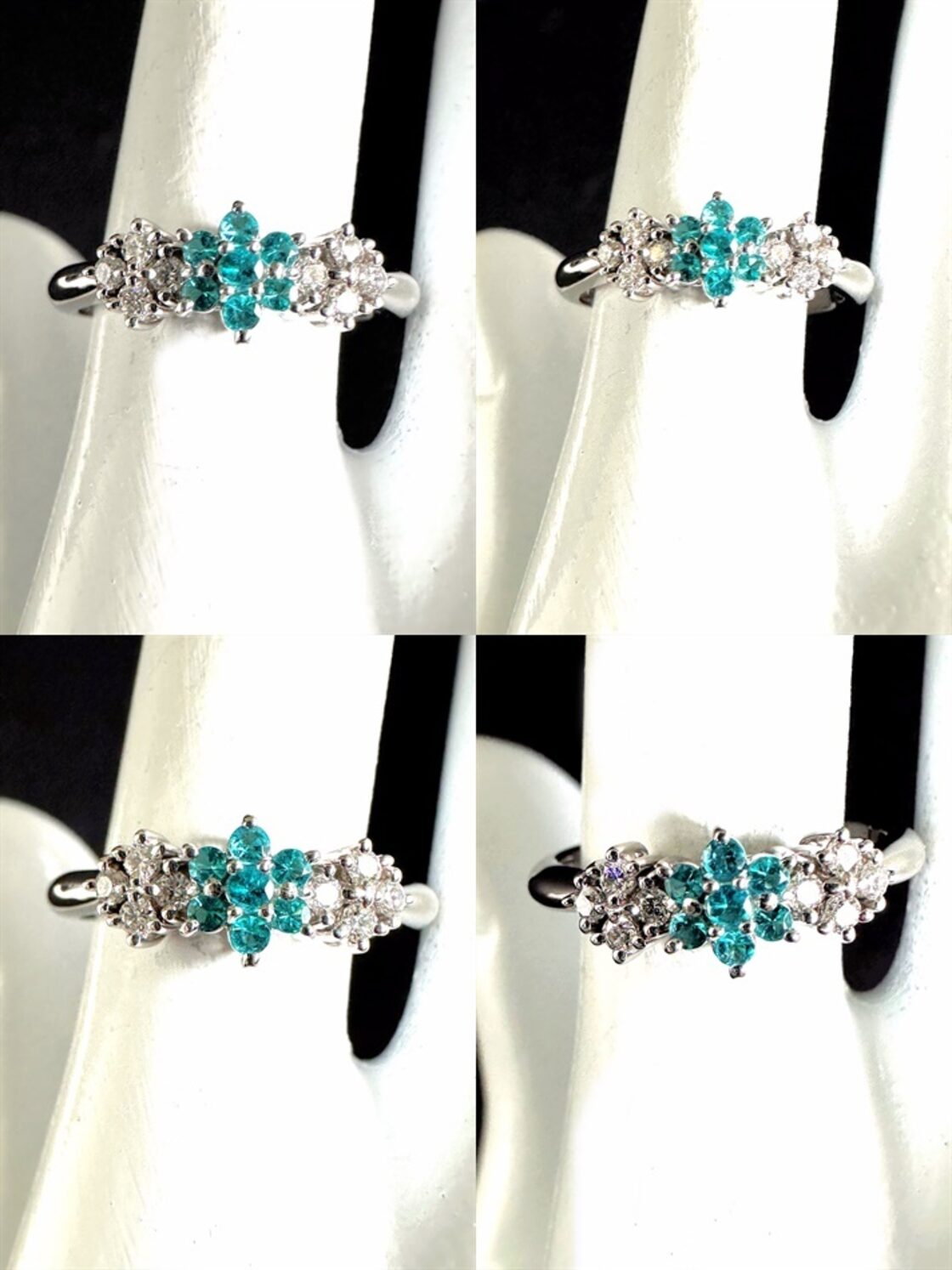 TASAKI タサキ パライバトルマリン ダイヤモンド リング 15P プラチナ 