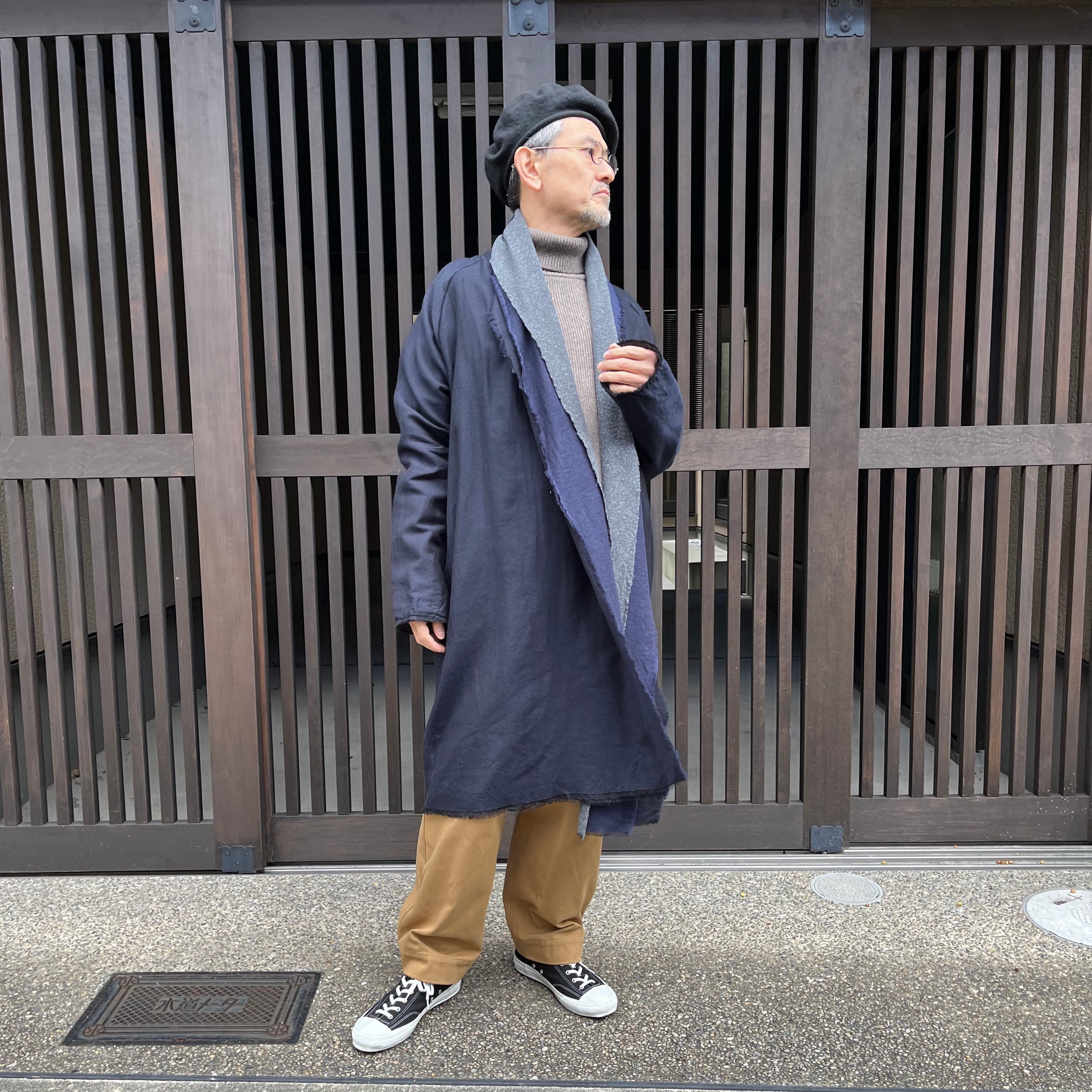 MITTAN 三重織綿絹毛麻ジャケット JK-23 紺がさね | Routes*Roots