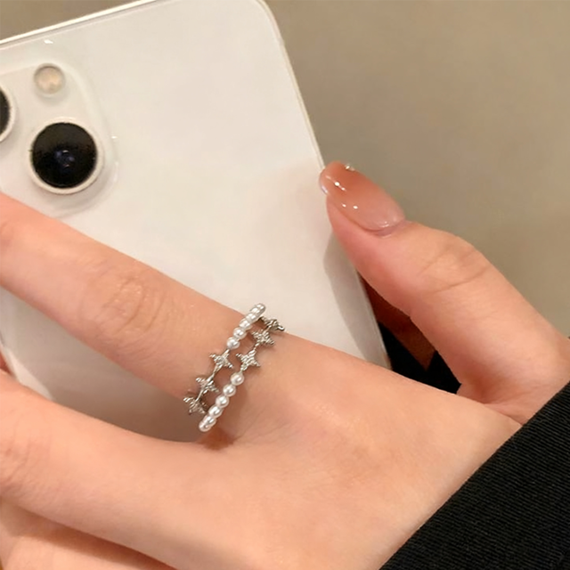 ZJ星芒の珠２層リング