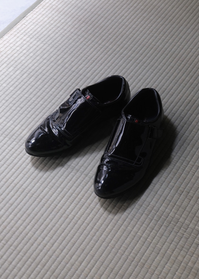 PRADA SPORT enamel belted shoes