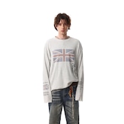 VINTAGE ストリート 国旗プリント ロングTシャツ T2020