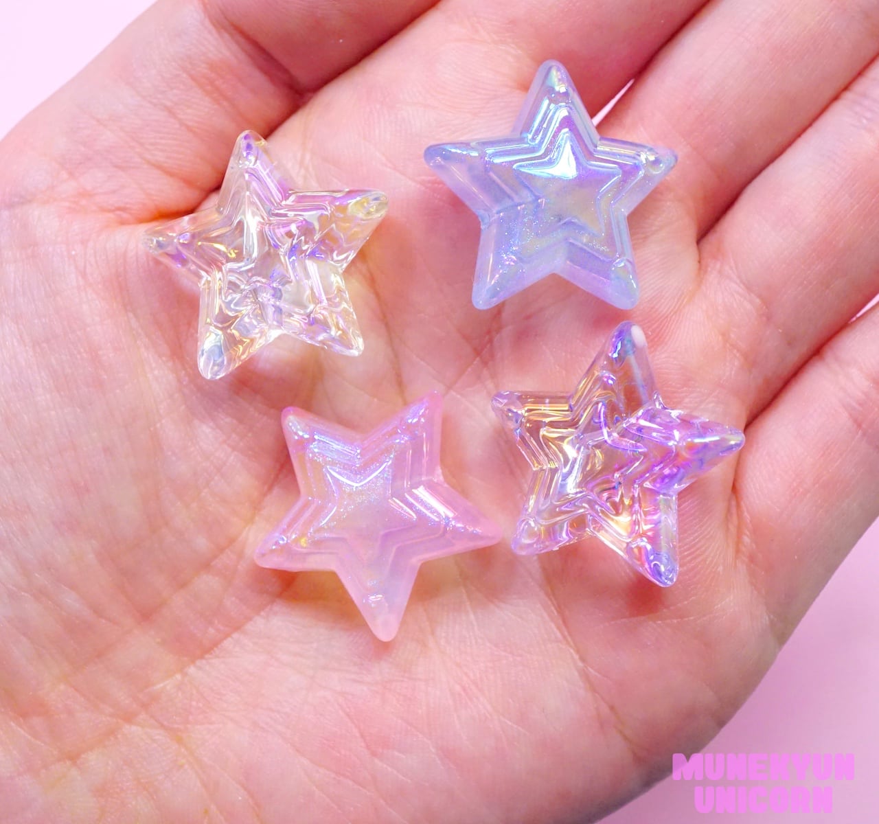 【D029】ゆめかわ♡お城のようなピンクキャンドルクォーツ.*・゜(※人工水晶) 421【1個】高品質 オーロラ ゆめかわ スター ビーズ