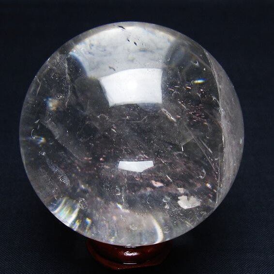 水晶 丸玉 57mm スフィア 置物 水晶玉 一点物 151-9043