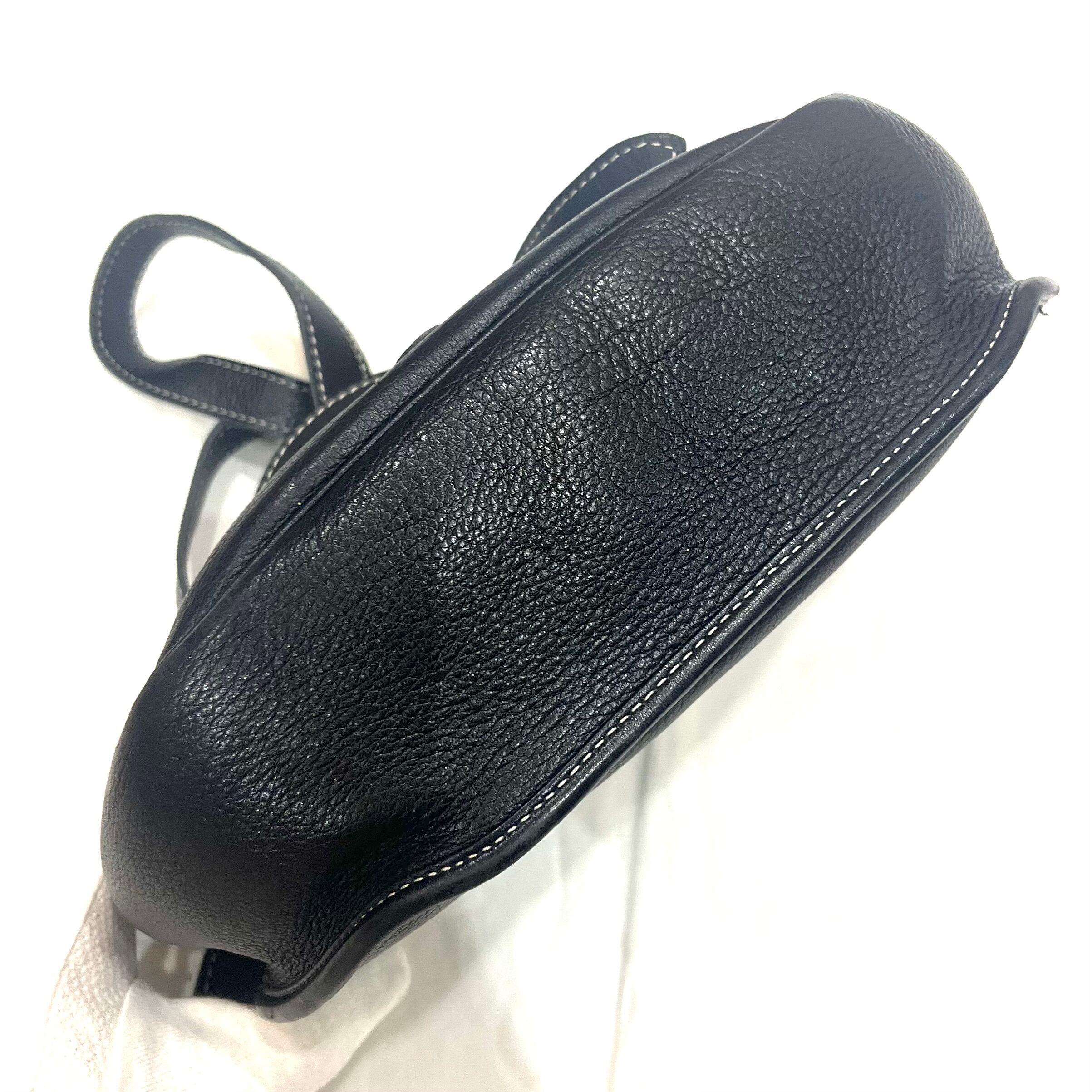 Christian Dior】2244 本革レザーショルダーバッグ ブラック