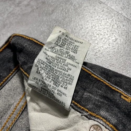 【W34 L34】 メキシコ製 usa levi's 先染ブラック 501xx 詳細写真7