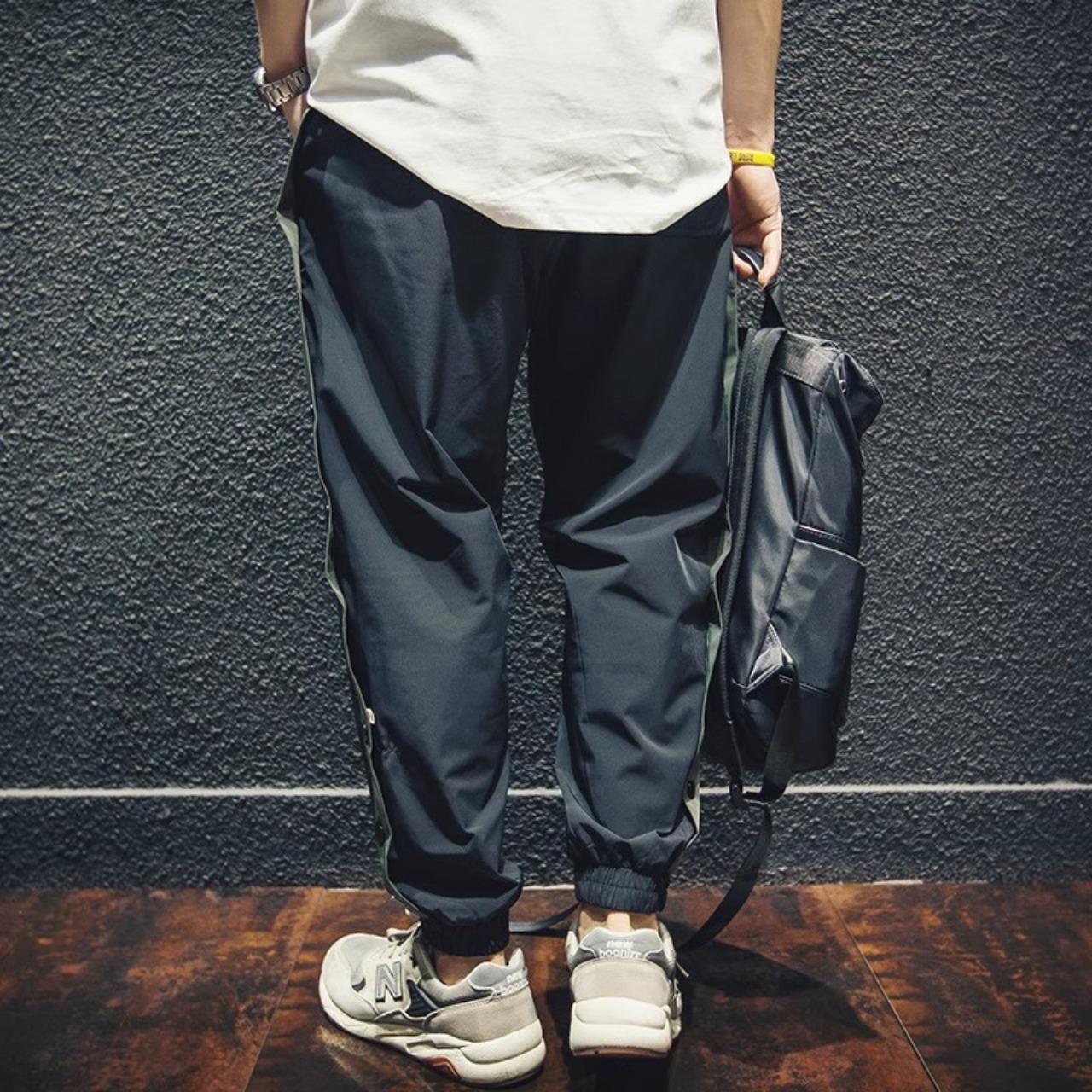 Side button cargo jogger pants 0958 - 5