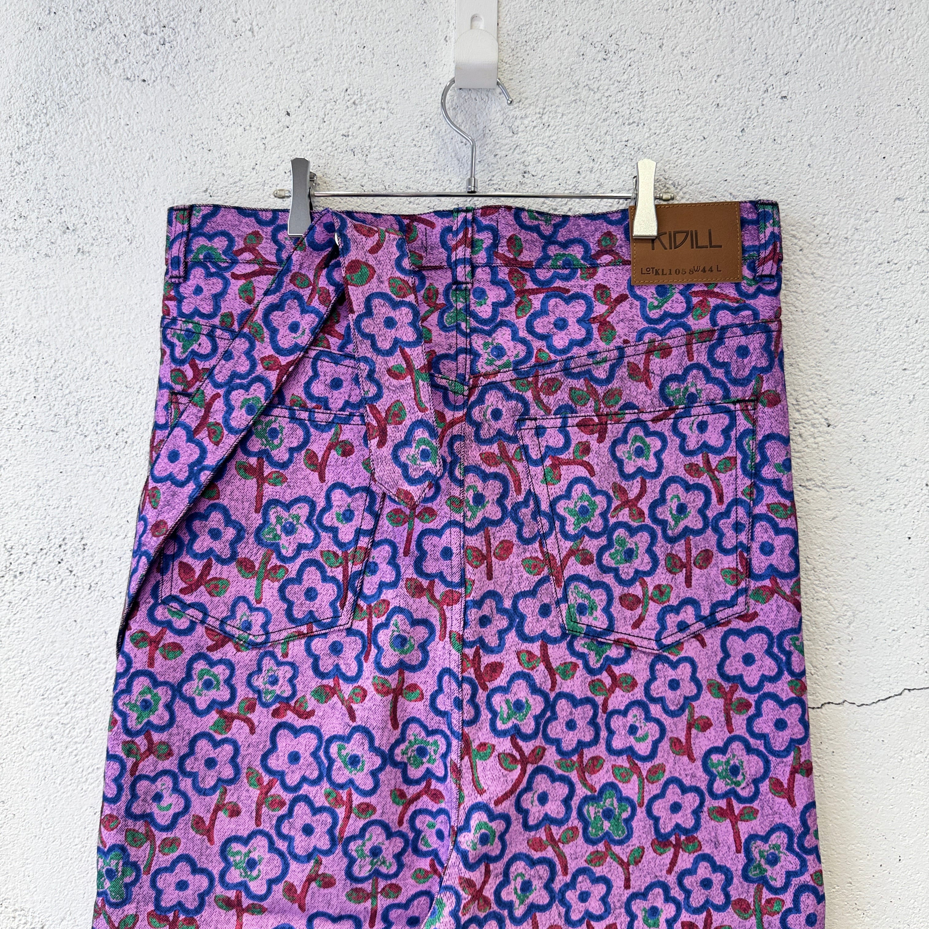 KIDILL / FLOWER DENIM SHORT PANTS / PINK FLOWER | ふぁいん