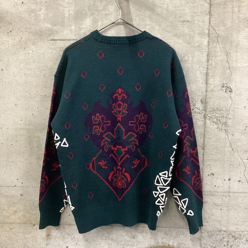 今宿手芸ちま×SAJI patterned knit