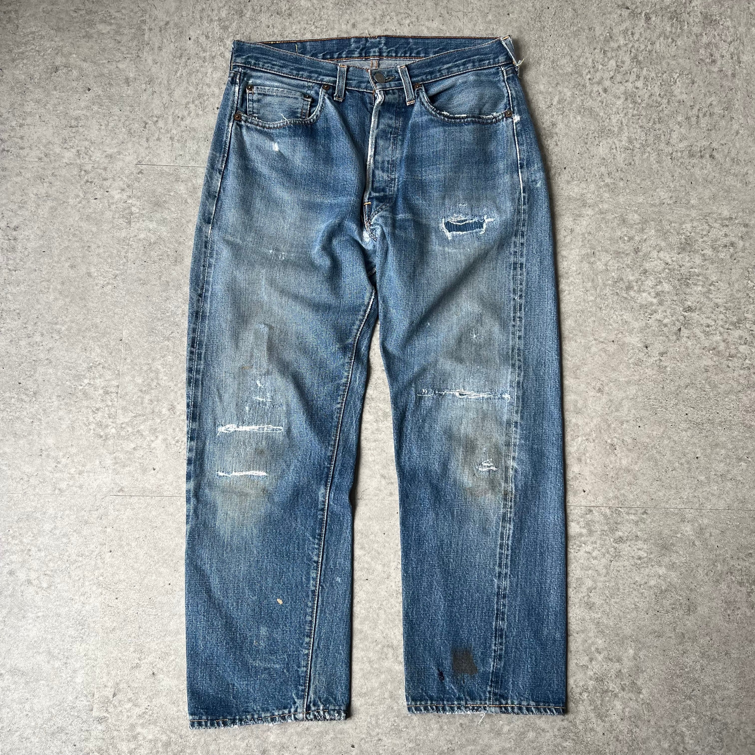25SS】 ANCELLM USED STRAIGHT 5P DENIM PANTS (BLACK) ANC-PT82 | PAY ID