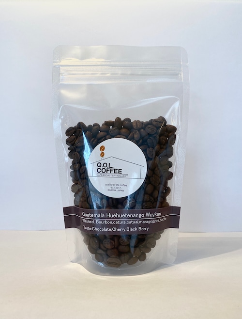 Guatemala Huehuetenango Waykan 200g 中深煎り