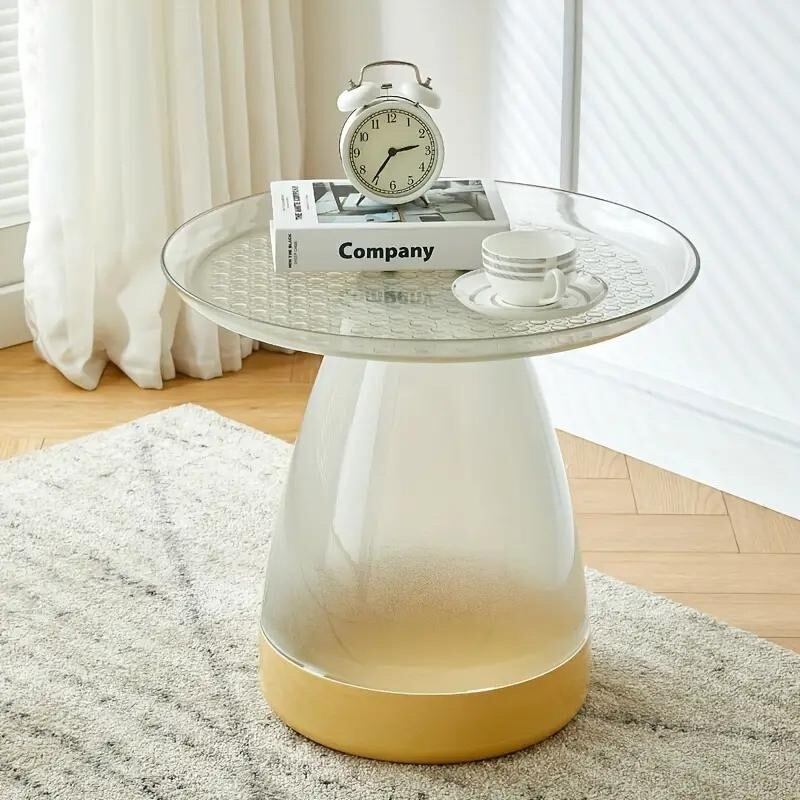 サイドテーブル コーヒーテーブル 透明 クリア グラデーション