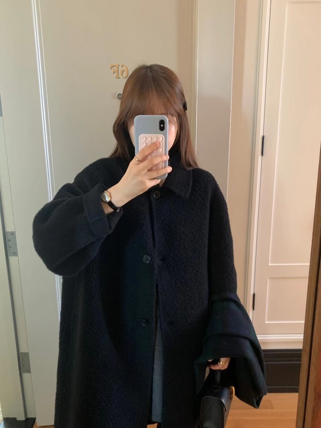 (即納) ounce / Sophie alpaca handmade coat