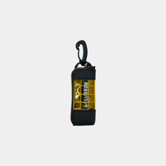 BALANSA × THISWAY vibram light case (black×orange) with orange glowing zip