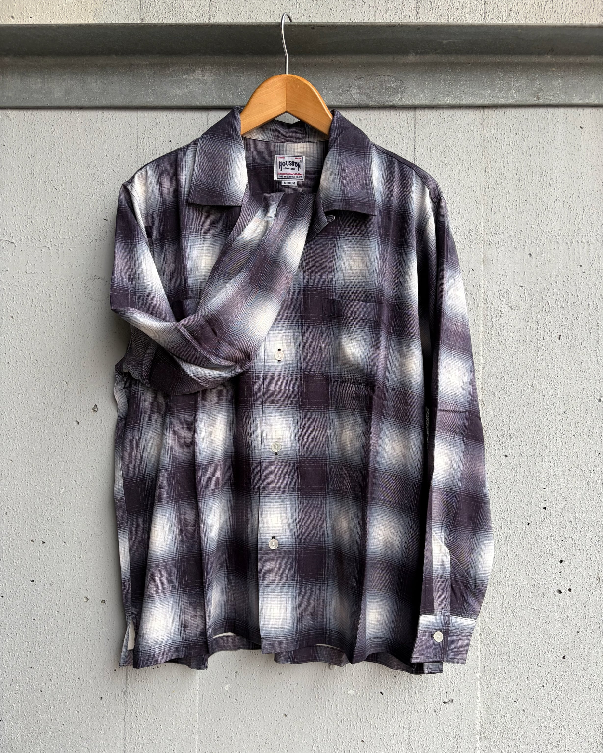 HOUSTON】OMBRE CHECK L/S SHIRT | 【in the ROOTS】ONLINE SHOP