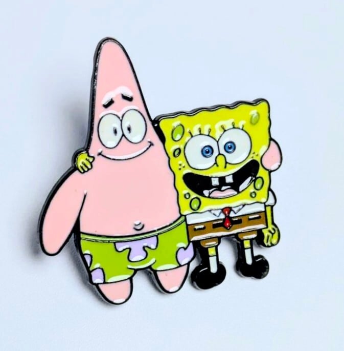 送料無料! ★ピンズ PINS★ピンバッジ 【 SpongeBob SquarePants ( スポンジボブ ) 】 スポンジボブ&パトリック〚アメリカン雑貨 アメトイ〛