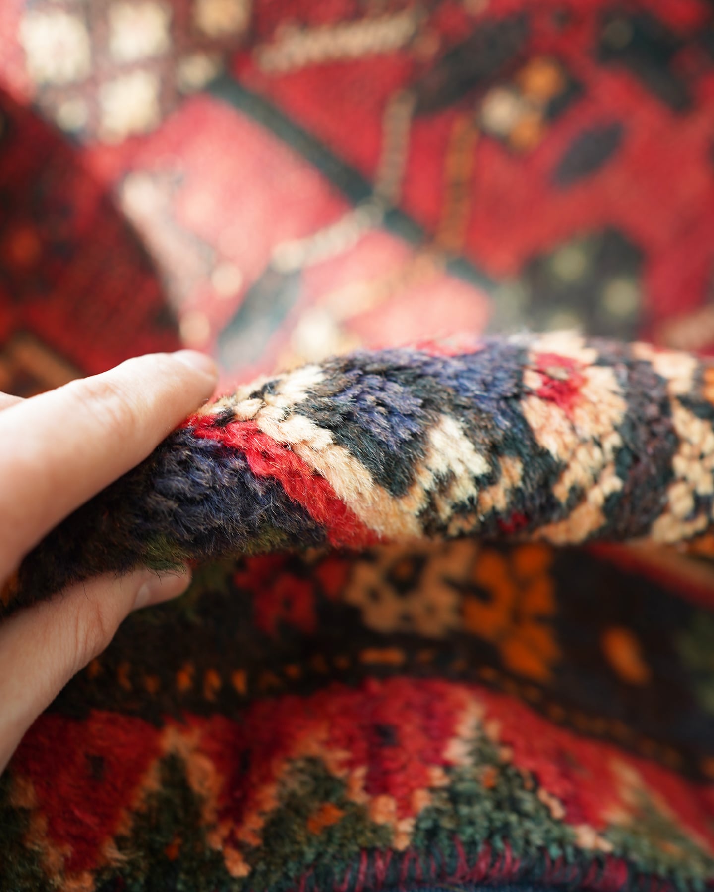 013】Vintage Persian Shiraz rug 1960's | ヴィンテージラグ専門店